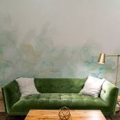 Papier peint panoramique cascade vert 150x250cm