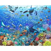 Papier peint Walltastic animaux marins, orques, baleine,