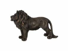 Paris prix - statuette déco "lion debout" 28cm bronze