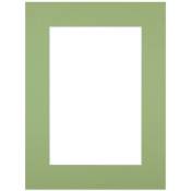 Passe-partout vert amande 40x50 cm ouverture 30x40 cm, en carton - fabriqué en France - Vert