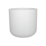 Plastique - Pot rond 40 cm GraphitUp - 32,5 l - Blanc