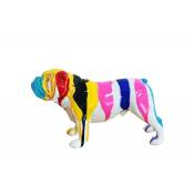 Sculpture chien bulldog - cesar