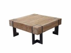 Table basse en sapin en bois design rustique et industriel couleurs naturelles 60x60cm 04_0005003