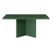 Table basse panneau stratifié de 3cm, cèdre vert 100x60cm