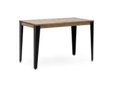 Table bureau lunds avec 3 compartiments 120x60x74cm