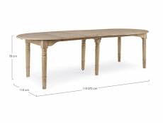 Table extensible en bois bedford 272 x 110 cm