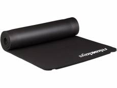 Tapis de yoga 1 cm épaisseur caoutchouc sangle transport gymnastique pilates aérobic noir helloshop26 13_0002843_3