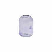 Vase Bubble / Verre recyclé - Ø 10 x H 14 cm - & klevering violet en verre