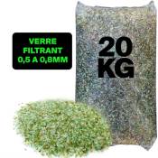 20kg Verre Filtrant 0,4 A 1,6 Mm