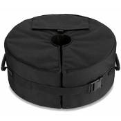 Base de parapluie, poids en porte-à-faux ou support de parapluie de patio extérieur remplace les sacs de sable laids-noir - black