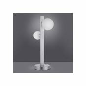Boutica-Design Lampe de table Dicapo Nickel Mat 2x3W