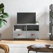 Design In - Meuble TV,Banc tv Sonoma gris 80x36x50 cm Bois d'ingénierie vidaXL