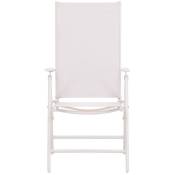 Ebuy24 - Break chaise de jardin blanc.