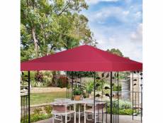 Giantex toile de rechange pour pavillon toile de toit pour tente canopã©e pour tonnelles 300 x 300 cm vin rouge