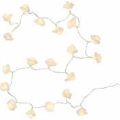 Guirlande Lumineuse 20 Fleurs Blanches à led Blanc
