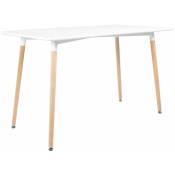 Happy Garden - Table rectangulaire 120 × 70cm blanche