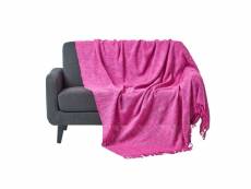 Homescapes jeté de lit ou de canapé rose nirvana en coton, 255 x 360 cm SF1245C