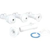 Kit hydromassage pour piscine liner - 19 cm - Blanc