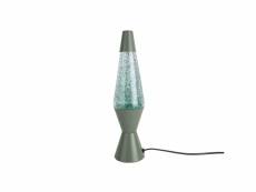 Lampe à poser pailletées glitter - h. 37 cm - vert