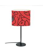 Lampe de Table Abstrait Rouge D: 20 x H: 40