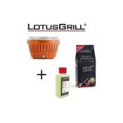 Lotus Grill - Barbecue Orange avec Piles et Câble