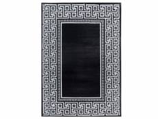 Maghreb - tapis à bordures motifs baroque - noir et blanc 120 x 170 cm PARMA1201709340BLACK