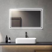 Miroir de Salle de Bain Lumineux 100x60cm Miroir led