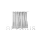 Plasticos Tatay - rideau de douche blanc en polyester avec anneaux 220 x 200 cm - 5520201