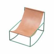 Rocking chair / Cuir - valerie objects marron en cuir