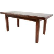 Table à rallonge 180x85 cm couleur noyer - Ligure