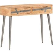 Table console 90 x 30 x 75 cm Bois d'acacia massif - Fimei
