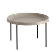 Table d'appoint Tulou / Ø 55 x H 35 cm - Hay marron en métal