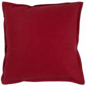 Toile de toscane - Coussin 100% coton rouge 40x40 -