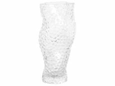 Vase à fleurs transparent 23 cm elatos 346250