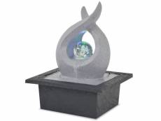 Vidaxl fontaine d'intérieur avec lampe led polyrésine 244288