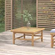 Vidaxl - Table de jardin 65x55x30 cm bambou