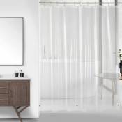 Ahlsen - Doublure de rideau de douche transparente pour salle de bain 12 soie transparente 180 180CM - transparent
