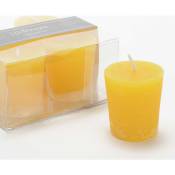 Amadeus - Lot de 4 bougies Votive 4,3 x 4,7 cm moutarde