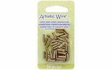 Artistic Wire Lg Wire Crimp For 16Ga Gold 50pc
