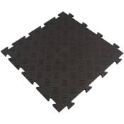 Artplast - Sol en caoutchouc extérieur de 48,3x48,3 cm. Tenax de surface de 0,23 m² - Collection de lossifiants - Noir