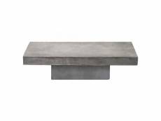 Beton - table basse béton massif gris