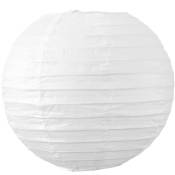 Boule papier 20cm Blanc - Blanc