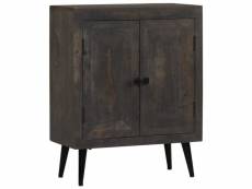 Buffet bahut armoire console meuble de rangement bois solide de manguier 76 cm helloshop26 4402212