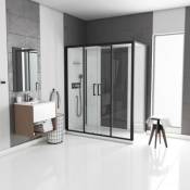 Cabine de douche rectangulaire Galedo Loft L.170 x l.90 x H.207 5 cm pour receveur plat