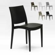 Chaise en polypropylène pour salle à manger bar et restaurant Grand Soleil Trieste Couleur: Noir