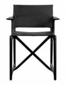 Chaise pliant Stanley By Philippe Starck / Tissu - Magis noir en plastique