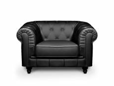 Chesterfield - fauteuil chesterfield noir