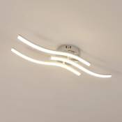 Delaveek - Plafonnier led Forme de Vague Lampe de Plafond - 3 led 18W - Lumière Blanc Chaud 3000K