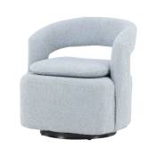 Ebuy24 - Laurel fauteuil fonction pivotante bleu.