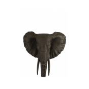 Elephant Suspendu Resine Marron - l 41,5 x l 27 x h 43 cm